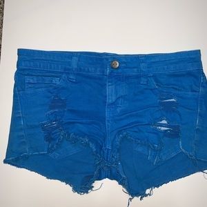 Klique B bright blue Jean shorts